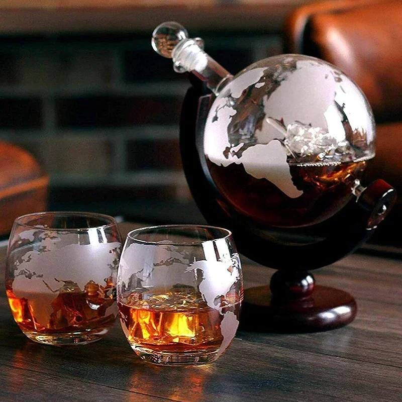 Decanter Globe Set - クリエイティブ グローブ デカンタ セット 鉛フリー カラフ