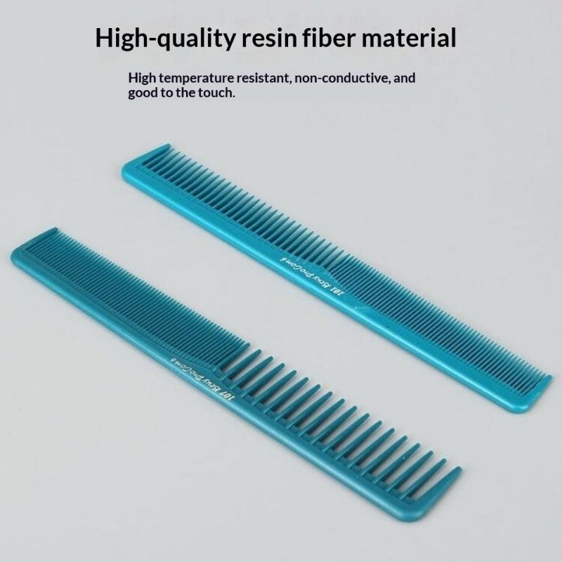 プロ用理髪細目ヘアカットコーム、帯電防止、フラットヘッド、軽 - Home Barber のレビューと価格
