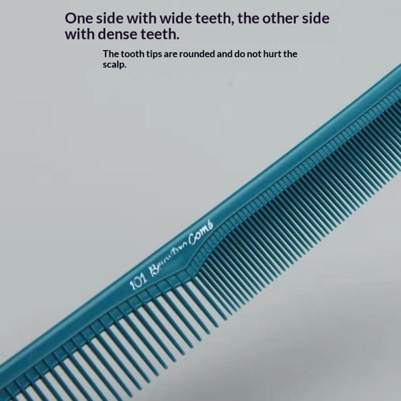 プロ用理髪細目ヘアカットコーム、帯電防止、フラットヘッド、軽 - Home Barber のレビューと価格