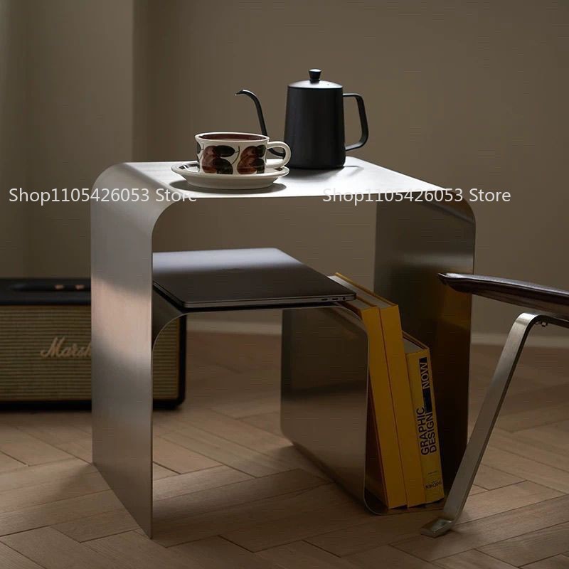 中世、バウハウス、ステンレス鋼、サイドテーブル、クリエイティ - Home Bar Shelf のレビューと価格