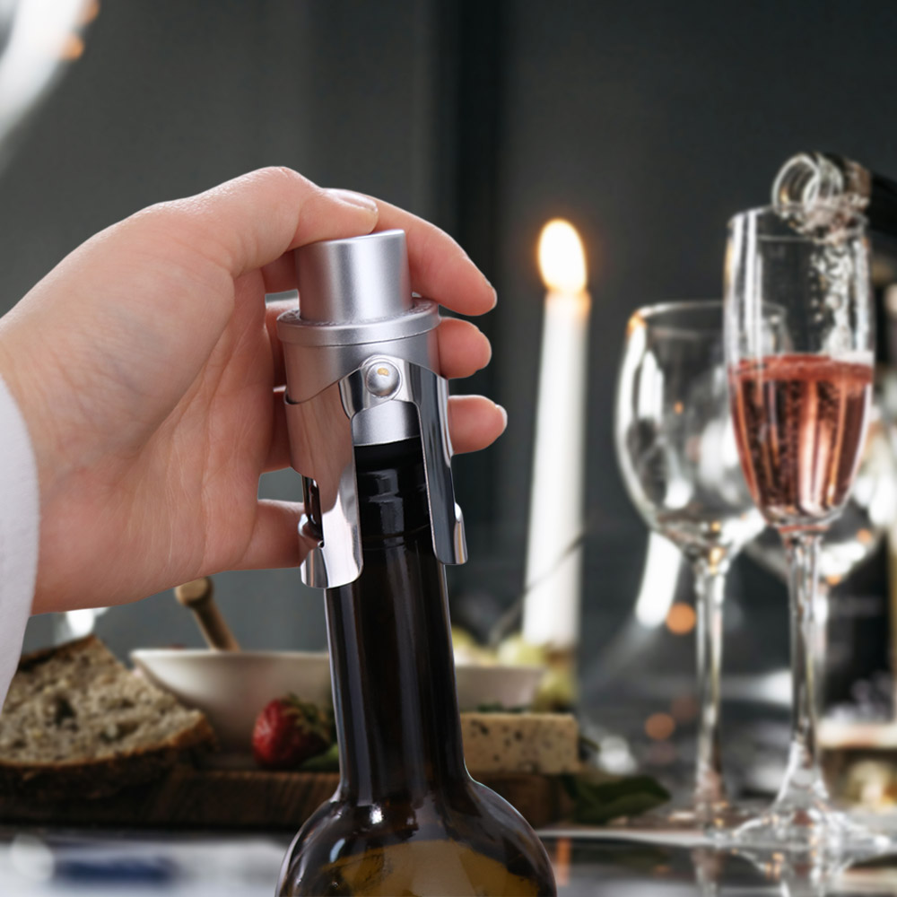 2個入り内蔵圧力ポンプ付き真空シャンパンストッパー、タイムス - Wine Preservation Pump のレビューと価格