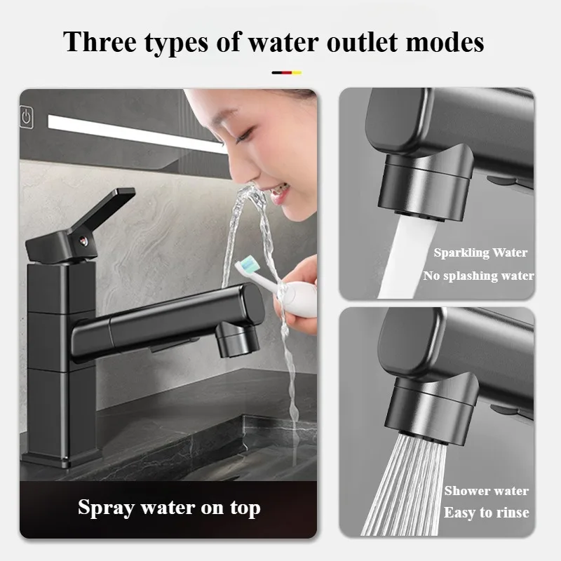 引き出し式バスルーム蛇口,温水と冷水ミキサー,洗面台シンク, - Home Bar Sink のレビューと価格