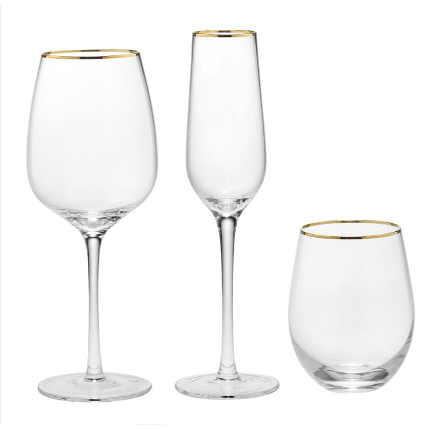 金縁ハイボールグラス赤ワインカップシャンパンカップセット彫刻 - Highball Glass Set のレビューと価格