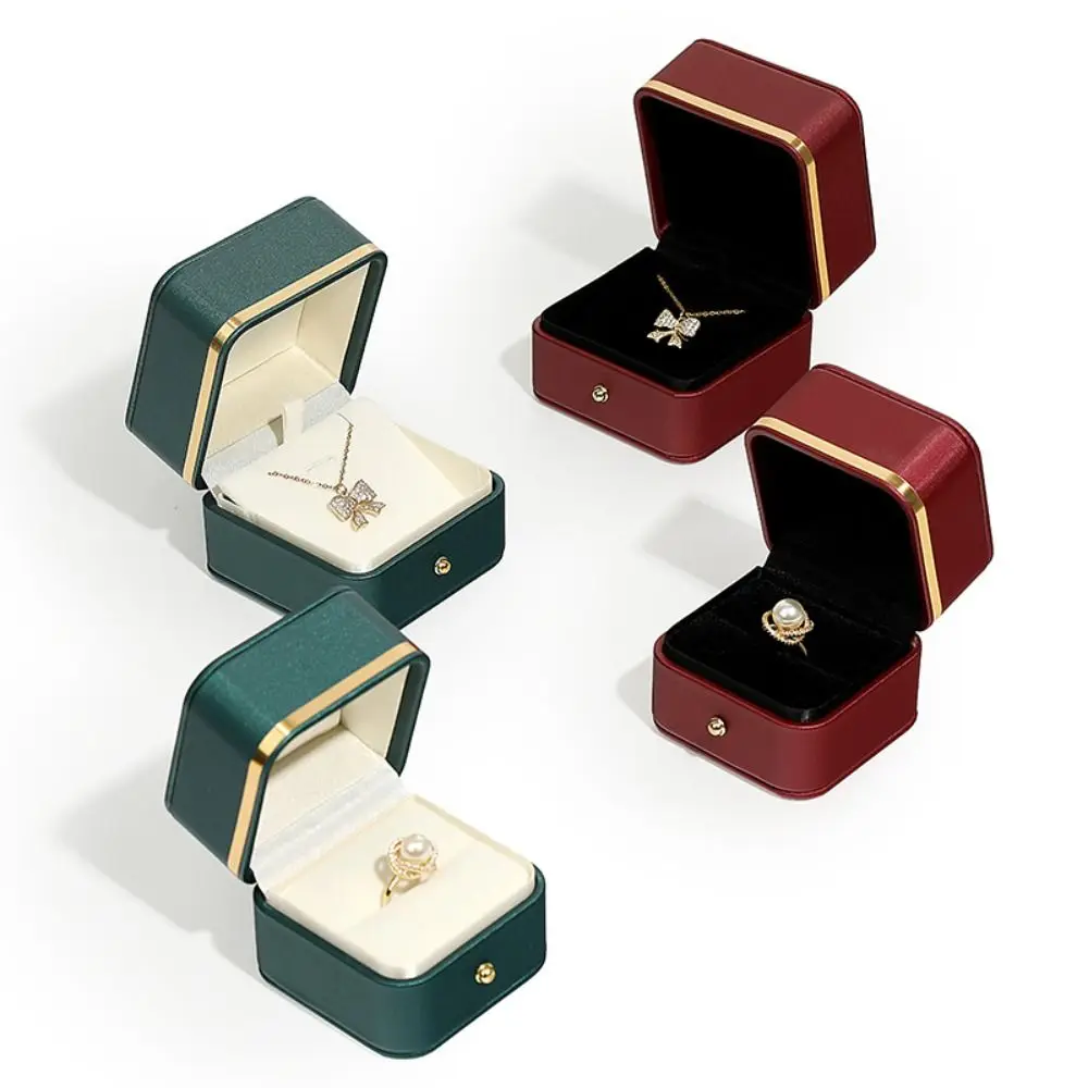 ファッションPUレザー製スクエアリングボックス、ゴールドトリ - Bar Cart Gold のレビューと価格