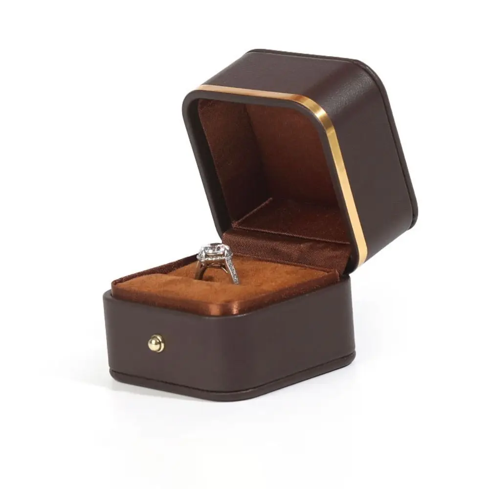 ファッションPUレザー製スクエアリングボックス、ゴールドトリ - Bar Cart Gold のレビューと価格