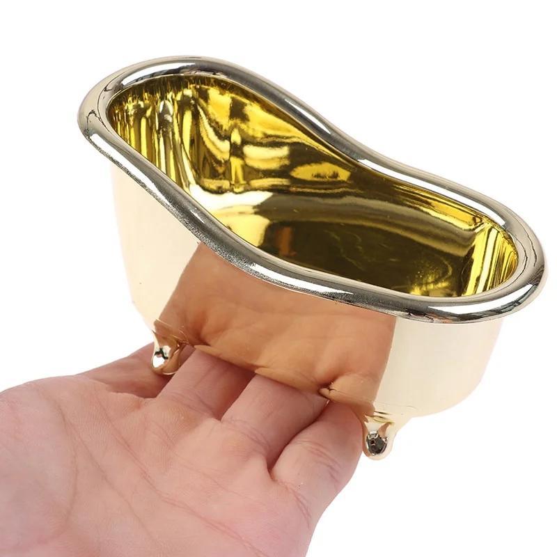 1pc ミニ浴槽石鹸ジュエリー収納ボックスメイクアップオーガ - Bar Cart Gold のレビューと価格