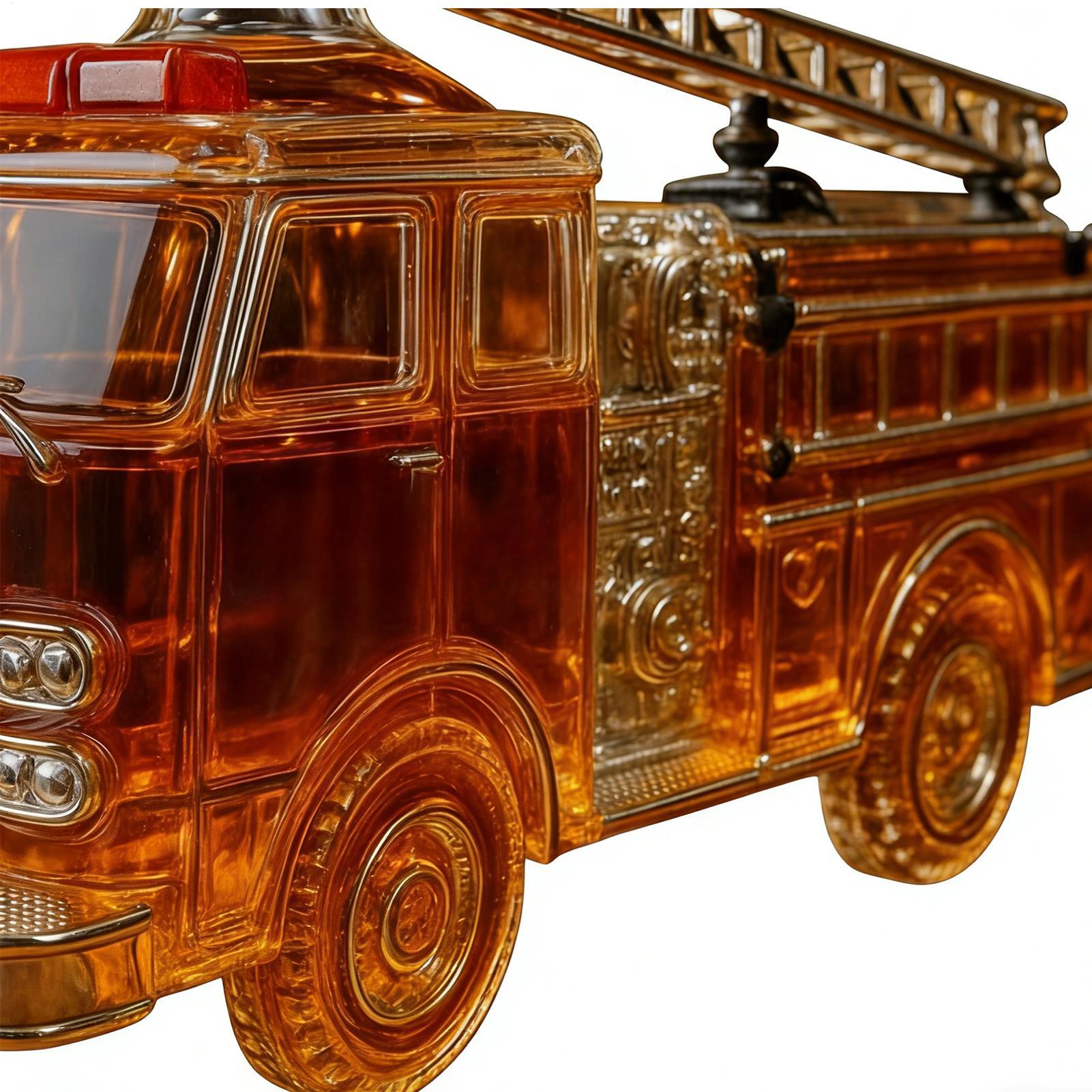 ウイスキーボトル 300ml 消防車型ボトル ガラス製ウイス - Home Bar And Cabinet のレビューと価格