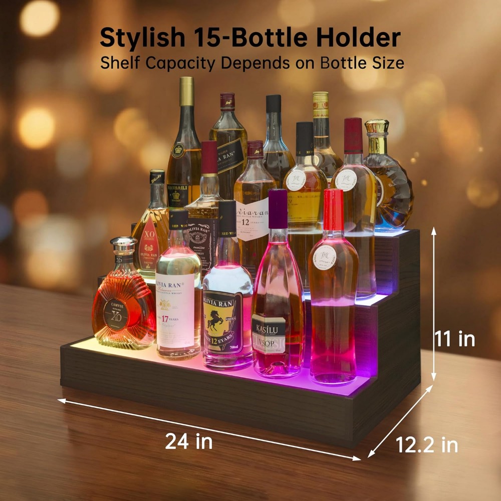 ホームバー用LEDボトルディスプレイ棚 |   ウイスキース - Home Bar Shelf のレビューと価格
