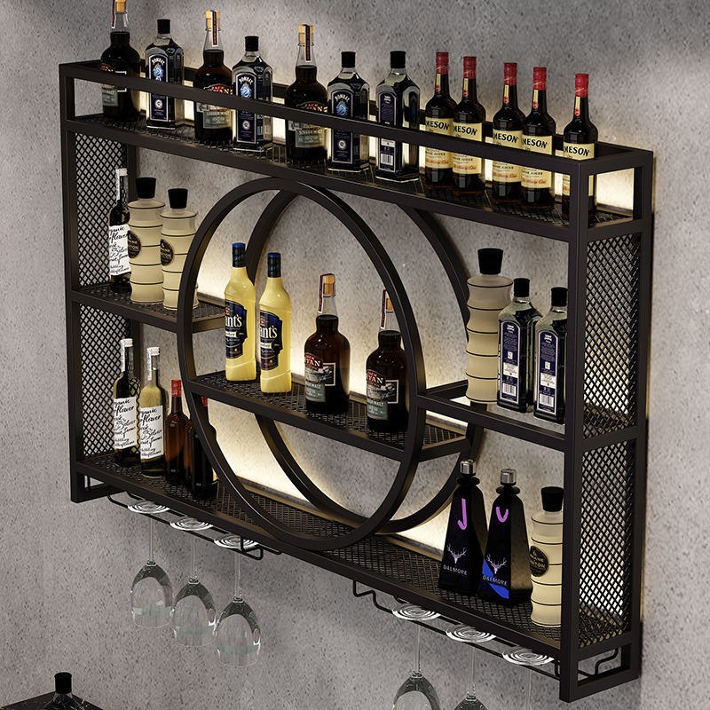 バーワインラック壁掛けワインキャビネット、バーラック、ワイン - Home Bar And Cabinet のレビューと価格