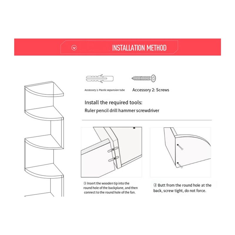 ABUL-コーナーシェルフ コーナーパンチングフリー壁掛け  - Home Bar Shelf のレビューと価格