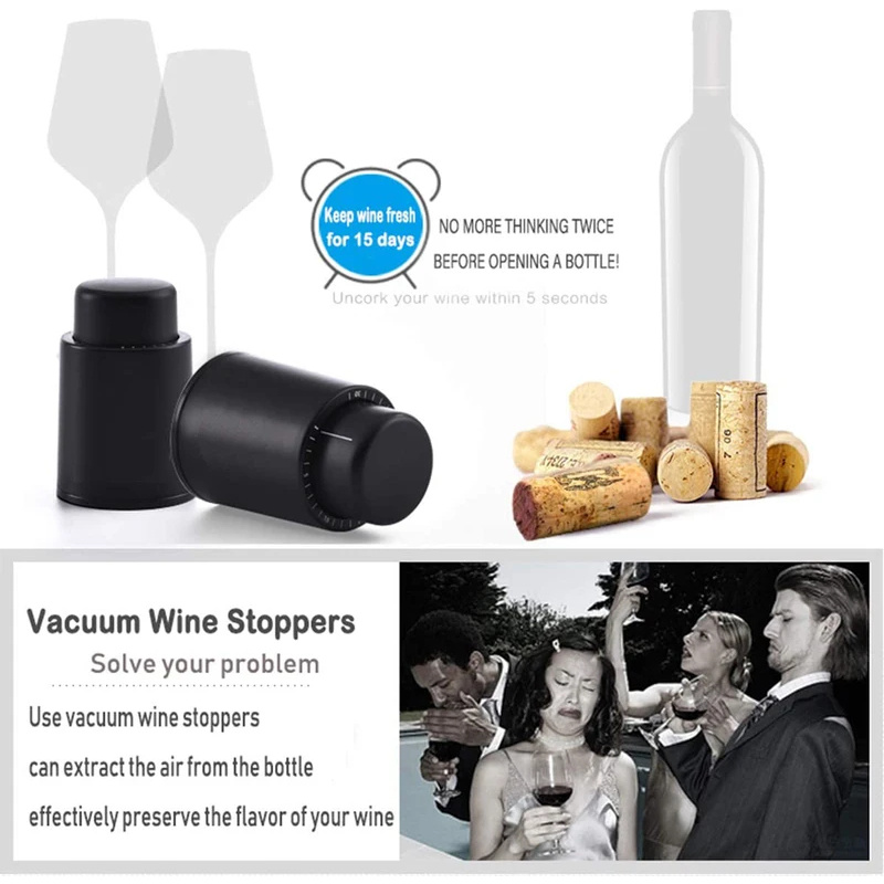 真空ワインボトルストッパー 密閉保存 真空メモリーワインスト - Wine Preservation Pump のレビューと価格