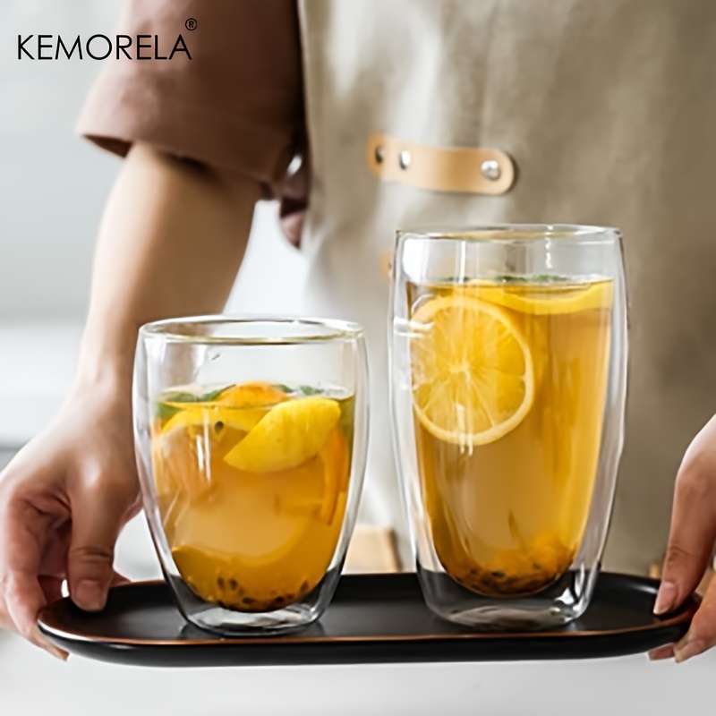 二重壁の耐熱ガラスカップ,牛乳,ウイスキー,お茶,ビール,エ - Highball Glass Set のレビューと価格