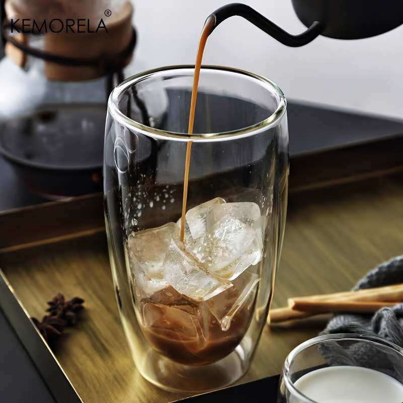 二重壁の耐熱ガラスカップ,牛乳,ウイスキー,お茶,ビール,エ - Highball Glass Set のレビューと価格