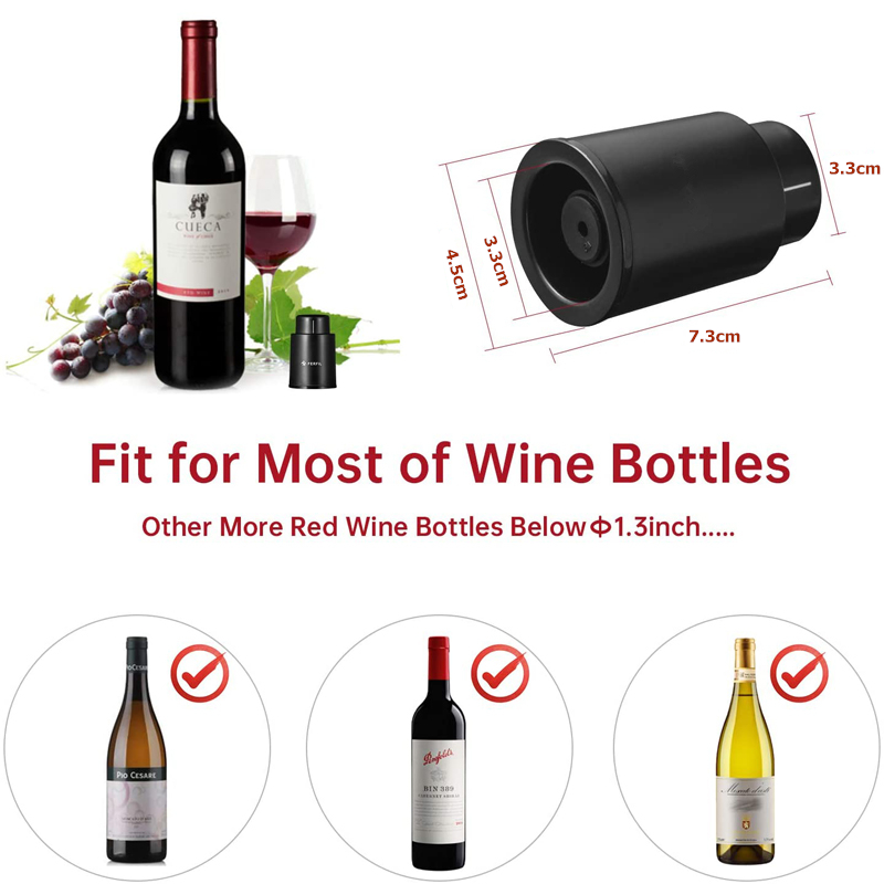LMETJMA ワインボトルストッパー 再利用可能な真空ワイ - Wine Preservation Pump のレビューと価格