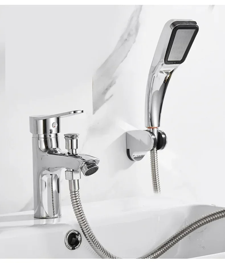 バスルームのシャワー水栓、シャワー付属品付き単穴洗面器水栓、 - Home Bar Sink のレビューと価格